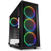 SHARKOON CASE TG4M RGB ATX VETRO TEMPERATO 6 SLOT ESPANSIONE, 3X120MM FAN FRONT,