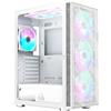 Montech X3 Mesh Midi Tower RGB vetro temperato - bianco (X3 MESH WH)