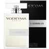 Yodeyma Caribbean eau de parfum 100 ml profumo maschile+15 ml omaggio