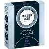 Mister Size 3 pz -Profilattici su Misura 69 mm sicuri e sottili latex di qualità