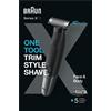 Braun XT5100 Serie X Rasoio Barba 4D Blade FaceeBody Nero E Grigio 80712348
