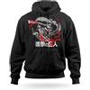 JHK - Fruit of the Loom Felpa Levi Attack On Titan Anime con Cappuccio Uomo Donna Bambino Idea Regalo