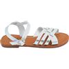 Malu Shoes Sandalo basso donna argento ragnetto con chiusura fibbia alla caviglia fascetta