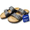 BIRKENSTOCK Sandali Birkenstock Arizona neri ciabatte in pelle taglia 40 plantare morbido
