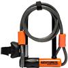 Kryptonite Evolution Mini 5 Lucchetto a U, Nero e Arancione