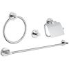 Grohe 40776001 Essentials New Set Accessori Bagno, 4 Pezzi, Cromo