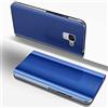 COTDINFOR Galaxy S9 Plus Custodia Placcatura Specchio Clear View Standing Cover