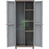UTENSILERIA 1PZ ARMADIO TERRY CRATTAN 2ANTE 3 RIPIANI 68X39X170H CON VANO PORTA SCOPE 3680: