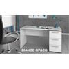 FORES HABITAT Scrivania 3 Cassetti in legno 138x60x74h cm Bianco 004605A Stylus