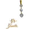 Oro 18kt Ciondolo Trilogy a Cuore in ORO 18 CARATI con Strass ORO 18KT 750% List. 175€