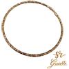 Bracciale Rigido in ORO ROSA Diamantato Diametro 7cm 18 KT 750% List. 575€