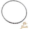 Bracciale Rigido in ORO BIANCO Diamantato Diametro 6.5cm 18 KT 750% List. 525€