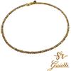 Bracciale Rigido in ORO TRICOLORE con Sfere Diamantate 6CM 18 KT 750% List. 615€
