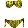 JUSTMINE bikini fascia foderata double-face giallo/mattone B2770 1140