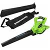 Greenworks GD40BV 40V Aspiratore Soffiatore Foglie a Batteria (Solo Corpo)
