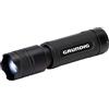 GRUNDIG Torcia a LED, 120 lumen, 3 W, portata 140 m, 3 modalità di illuminazione: alta, bassa, pulsante, colore nero