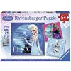 Ravensburger 09269 7 - Frozen: Elsa e Anna, Puzzle 3x49 Pezzi (T4S)
