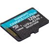 Kingston Canvas Go! Plus microSD Scheda di memoria Classe 10, UHS-I 128GB microSDXC 170R A2 U3 V30 Confezione singola senza adattatore