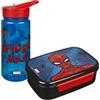 Scooli - Set di stoviglie per Bambini Spider Man - Set Composto da Cestino per Il Pranzo e Borraccia - Ideale per la Scuola o l'asilo - da 4 Anni - in plastica - Senza BPA