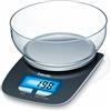 Beurer KS 25 Bilancia da Cucina Digitale, 1.2 Litri, Legno, Nero (C0d)