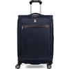 Travelpro Platinum Elite Softside - Trolley espandibile con ruote girevoli, Vero Blu Navy, Checked-Medium 25-Inch, Platinum Elite Softside - Trolley espandibile con ruote girevoli