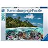 Ravensburger - Puzzle Un tuffo alle Maldive, 2000 Pezzi, Puzzle Adulti (l5Z)