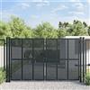 vidaXL Cancello Giardino Antracite 300x200 cm in Acciaio