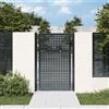 vidaXL Cancello Giardino Antracite 105x175 cm in Acciaio
