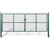 vidaXL Cancello a Rete per Giardino 415 x 200 cm / 400 x 150 cm