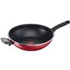 Lagostina Cucina Mediterranea Wok per Induzione con maniglia, Alluminio Antiader