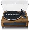Lenco Giradischi LS-410 - Giradischi Bluetooth - altoparlante integrato 40 Watt RMS - trasmissione a cinghia - preamplificatore - RCA Out e AUX-in - legno LS-410WA marrone