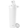 Simple Modern Borraccia Shaker in Acciaio Inossidabile con Pallina | Bicchiere Isolato in Metallo per Mix di Proteine, Frullati e Pre-Workout | Rally | 710ml | Winter White