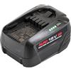 AL-KO Batteria 18 V B100.5 Li (5.0 Ah), tecnologia agli ioni di litio, nessun effetto memoria, con indicatore di carica