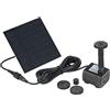 Decdeal 1.12W Fontana da giardino con pompa ad acqua a energia solare 7V 170L/H
