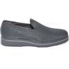 Malu Shoes Scarpe mocassino pelle piramide nero lucido abrasivato fondo nero righo grigio s