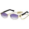 Marc Jacobs 496/S - S9E DG - Occhiali da Sole Donna - Oro/Viola Sfumato