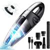 CAR VACUUM CLEANER ASPIRABRICIOLE SENZA FILI POTENTE DA 120W ASPIRAPOLVERE PER AUTO PORTATILE 7.4V