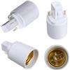 ADATTATORE PORTALAMPADA G24 BIANCO 24-G24Q 4PIN IN E27- 220V CONVERTITORE