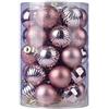 RUISCHENTONG Palline di Natale da 4 cm, Kit Palline di Natale da 34 pezzi, Decorazioni (t9t)