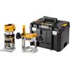DEWALT DCW604NT 18V XR 0.6cm senza Spazzola Router + Extra Base (solo Corpo)