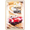Nostalgic-Art Targa retrò, 20 x 30 cm, 24h Le Mans - Red Car 1963 | original license product (OLP), in metallo, design vintage, Idea regalo per fan di motori