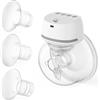Bellababy Tiralatte Elettrico Indossabile Mani Libere a Basso Rumore, 4 Modalità