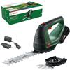 Bosch Home and Garden Cesoia per erba a batteria AdvancedShear 18V-10 (1 da 2,0 Ah, sistema 18 Volt, fino 85 m² di taglio, con lame rifilasiepi e erba, in confezione cartone)