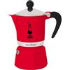 BIALETTI CAFFETTIERA MOKA EXPRESS RAINBOW 3 TAZZE ROSSA NON ADATTA A INDUZIONE C
