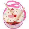 TOYANDONA Bambini Tamburo Set di Legno Tamburo Giocattolo con Pestelli (D3h)