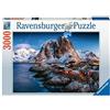 Ravensburger- Hamnoy, Lofoten Puzzle da Adulti, Multicolore, 3000 Pezzi, (V0A)