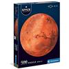 Clementoni Round Space Collection-Mars adulti 500 pezzi Marte, (o8a)