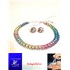 Swarovski Collana Swarovski Donna Argento Collier Orecchini Cristalli Originali Parure