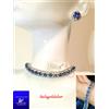 Swarovski Collana Swarovski Donna Blu Collier Argento Orecchini con Cristalli Originali