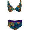 JUSTMINE FEELING by JUSTMINE bikini double-face coppa C acqua/arancio/viola B2627C 6102